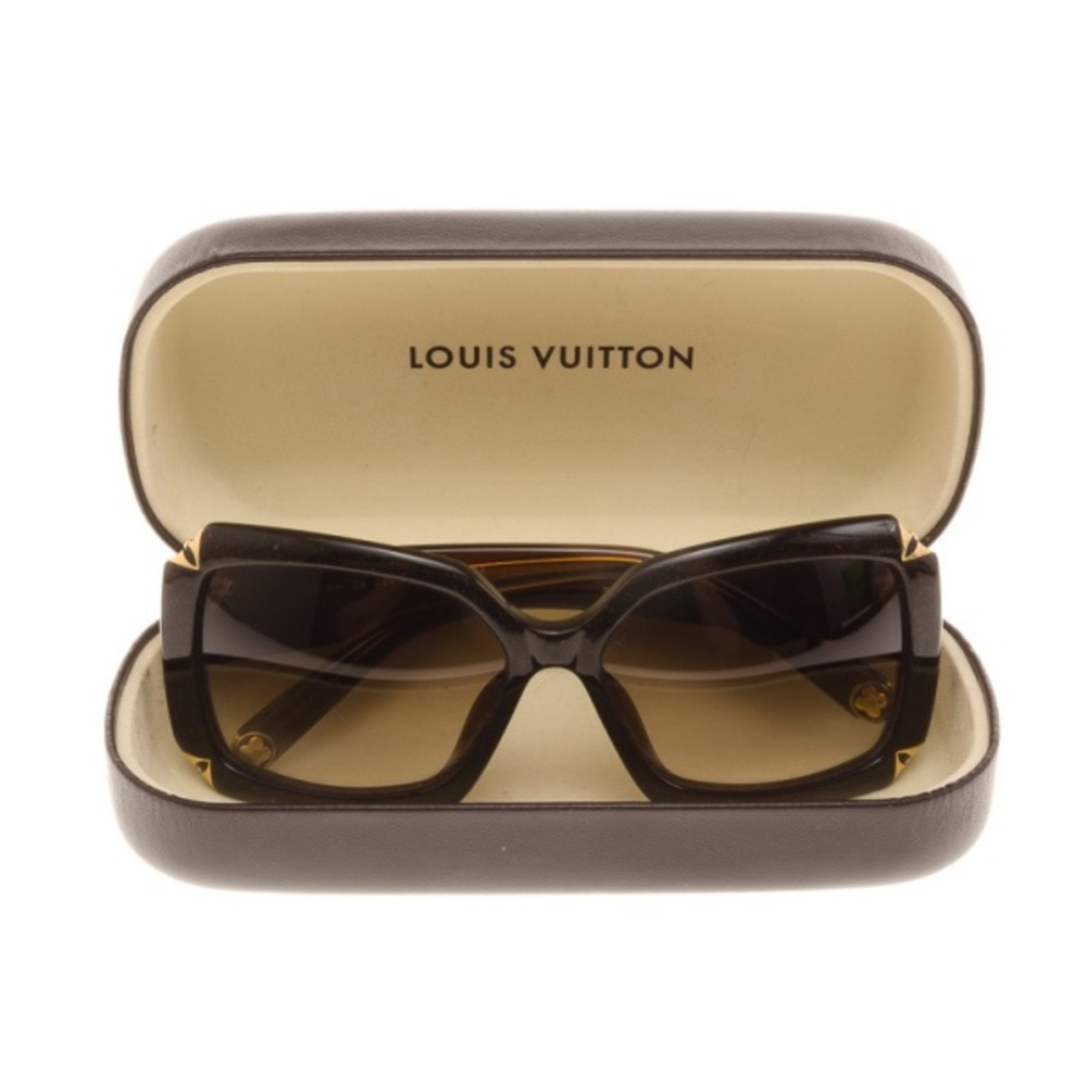 Louis Vuitton Brown Glitter Hortensia Woman Sunglasses - Picture 6 of 8